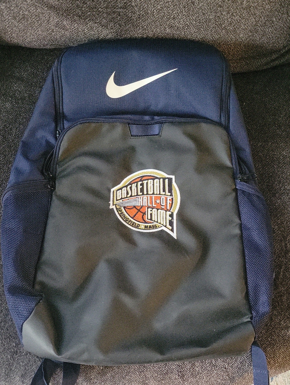 Nike Navy and Black Basketball Hall of Fame Backpack